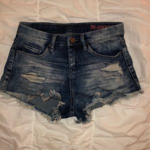 BLANK NYC distressed denim shorts